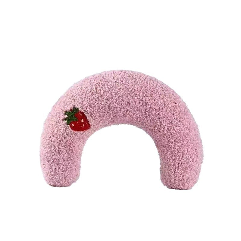 Soft U-shaped cotton linen pet pillow, product image 5