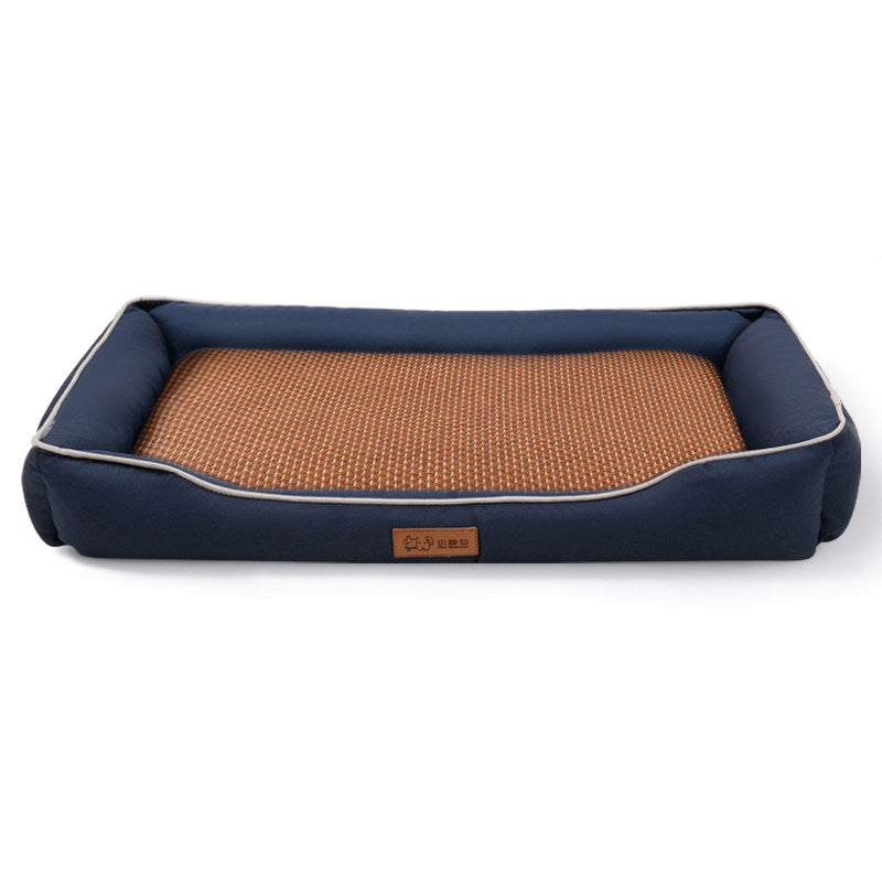 Waterproof Oxford dog bed with raised edges and soft base, photo 94