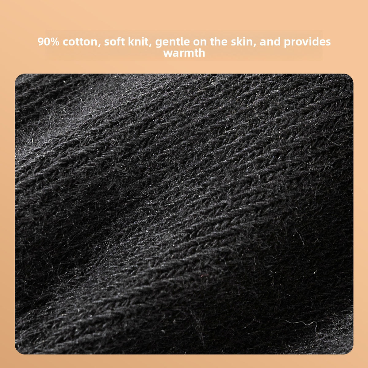 Non-slip cotton socks for medium and large dogs in Brown, close-up detail