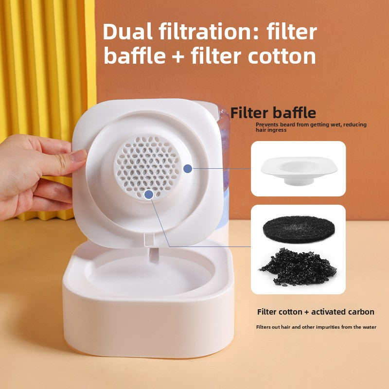 Elevated Double or Triple Pet Food and Water Bowl with Anti-Spill Base for Cats and Dogs