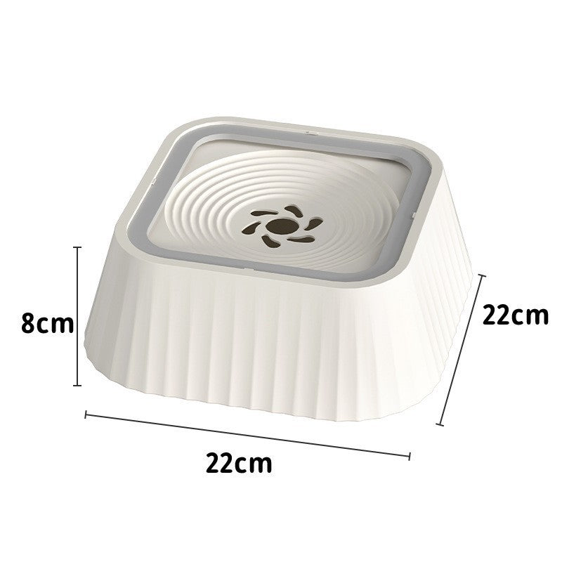 Non-Spill Floating Water Bowl for Dogs with Splash-Proof Design and Filter Pack Options