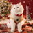 Christmas snowman knitted cat jumper in Christmas Snowman, side view