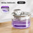 Cordless 3L Stainless Steel Cat Water Fountain with Infrared Sensor and Filter