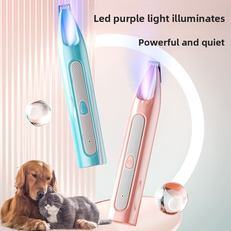 Silent Electric Pet Paw Trimmer with Rounded Blade Tips for Cats and Dogs