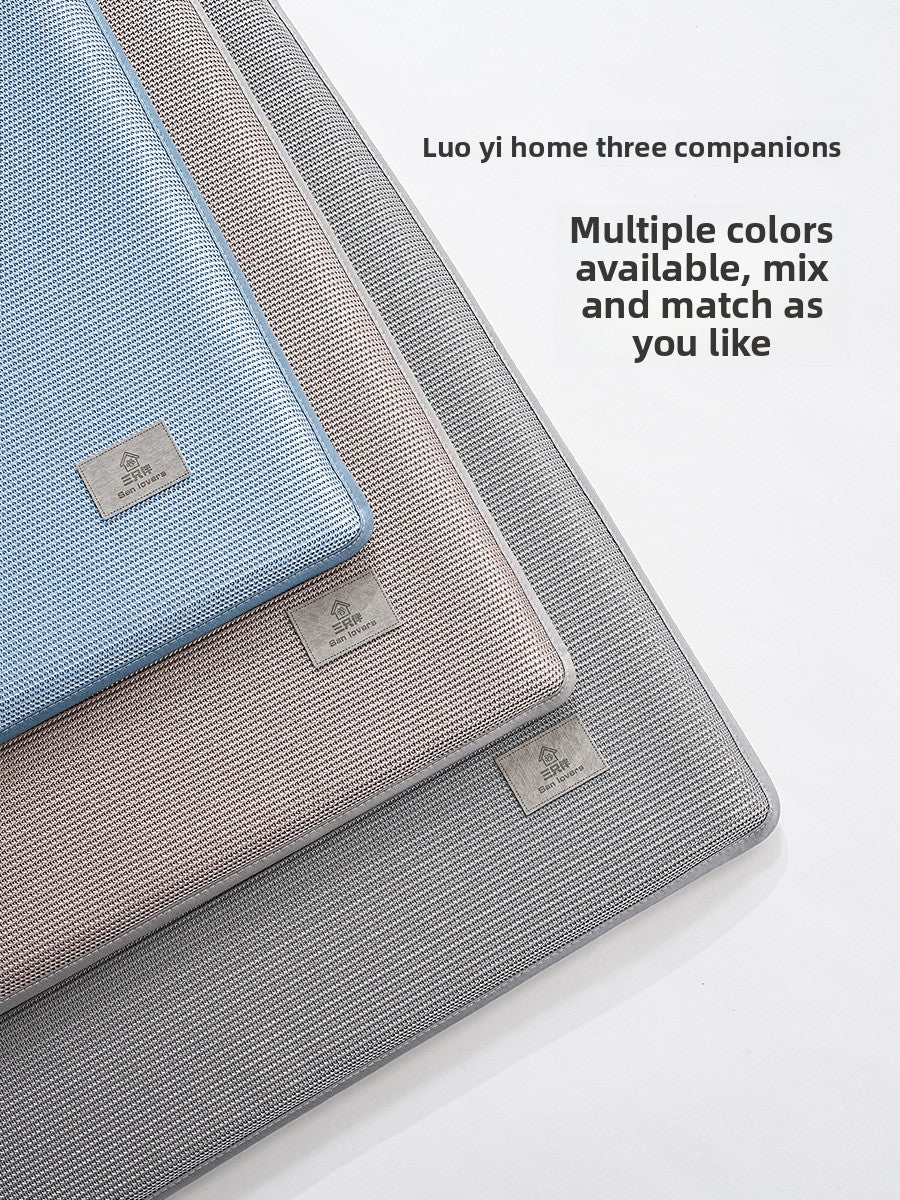 Glacier blue dog cooling mat with foam padding, photo 4