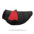 Colour block dog ski vests in blue and red