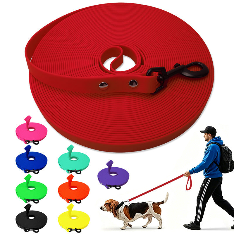 Waterproof PVC dog training lead, available from Pet Royale UK