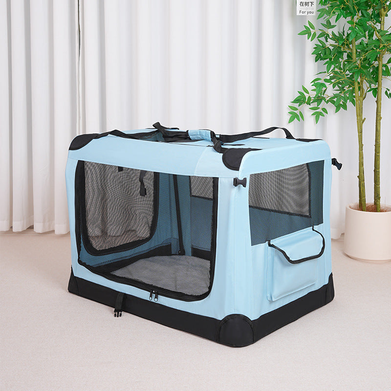 Foldable Oxford fabric dog crate for car travel, photo 7 of 14