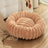 Plush round faux fur pet nest for cats, photo 6 of 80