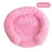 Plush round donut bed for cats and dogs, second detail photo