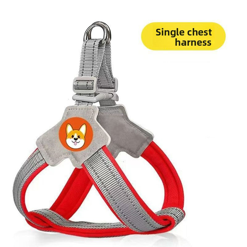 Reflective vest dog harness, main product photo from Pet Royale UK