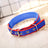 Foam padded adjustable dog collar in 10 colour options