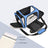 Black breathable mesh pet carrier bag with geometric pattern, photo 3