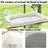 Suction cup window cat bed with plush cushion, alternative angle view