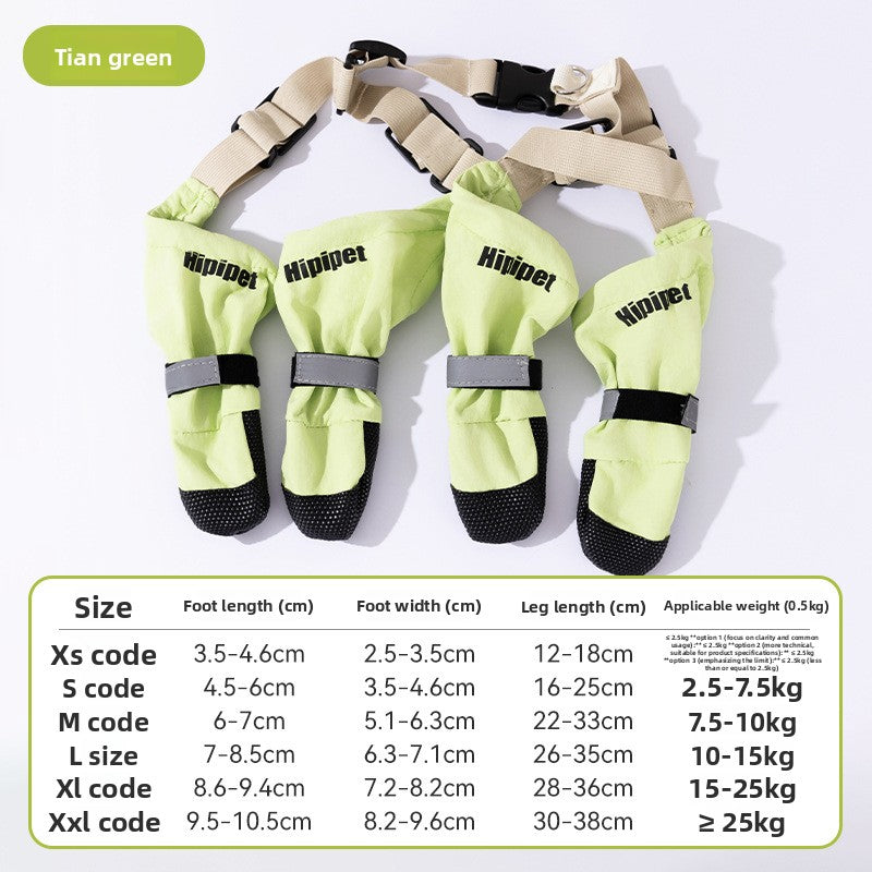 Adjustable waterproof dog shoes, available in 2 colours, sizes Extra Small to 2XL, image 16