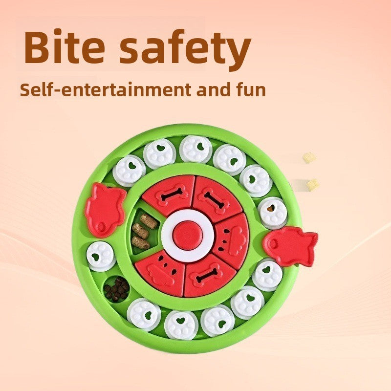 Puzzle Slow Feeder Toy Bowl for Dogs, Bite-Resistant PP Plastic, Choice of Shapes