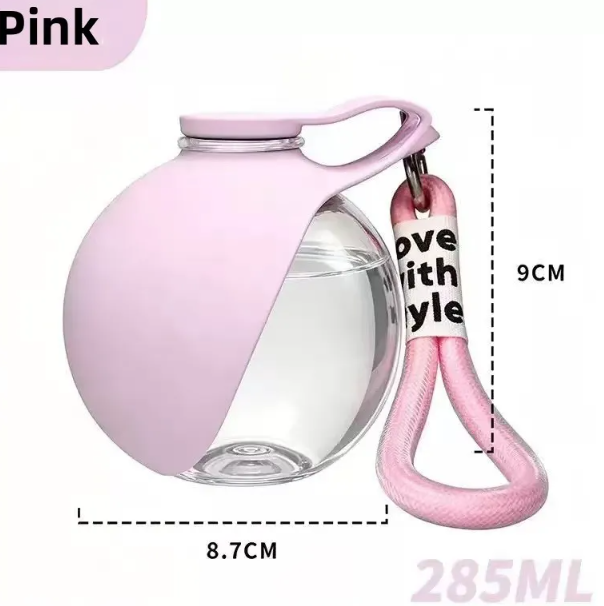 Portable Foldable Pet Travel Water Bottle in Food-Grade Plastic or 304 Stainless Steel