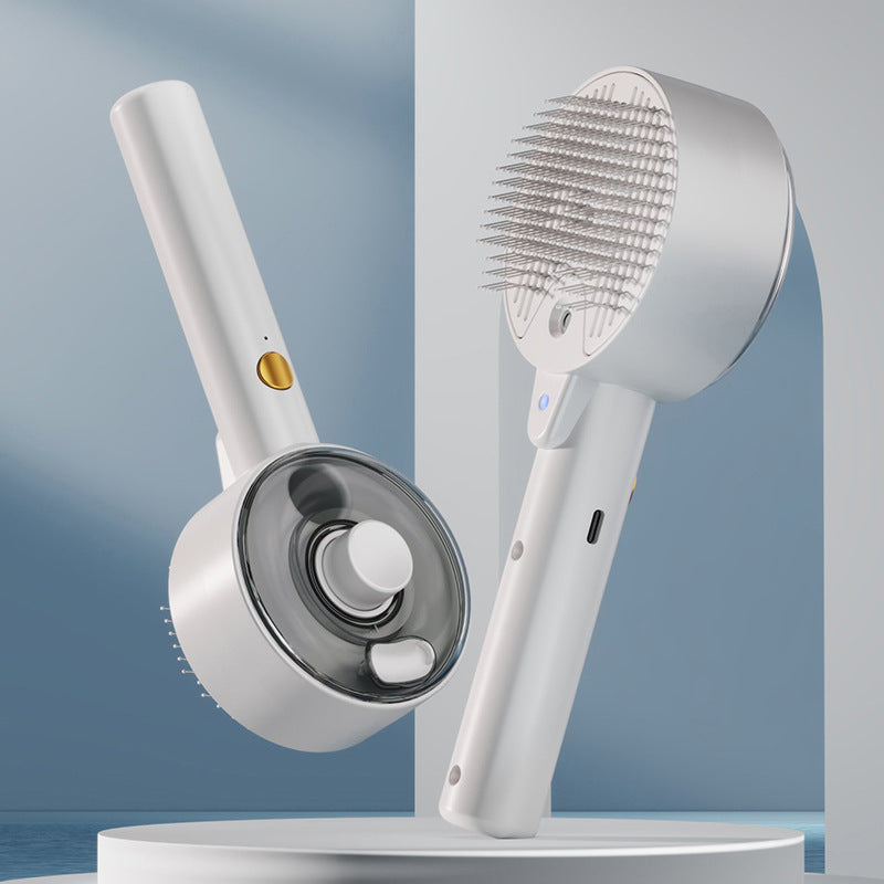 UV Sterilising Steam Spray Grooming Comb, USB Rechargeable