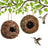Hand woven natural fibre bird house for garden birds, view 1