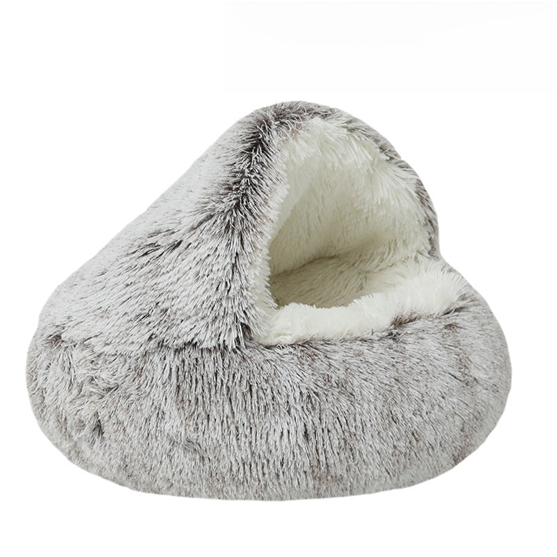 Shell shaped semi-enclosed cat bed, photo 31 of 58