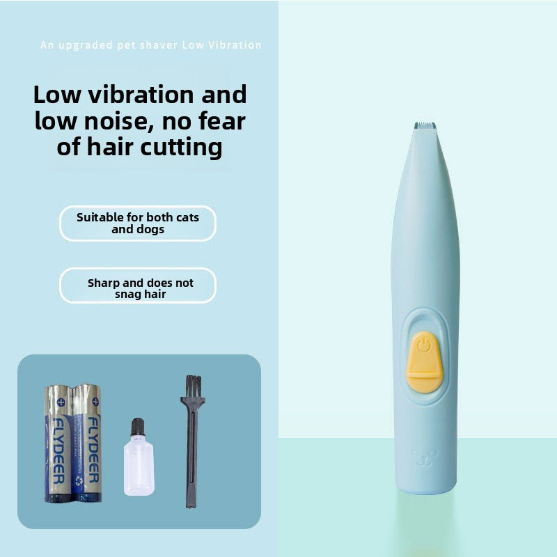 Paw Pad Hair Trimmer for Pets, Cordless with LED Light