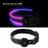 Rechargeable LED dog collar with reflective strip glowing, product image 22