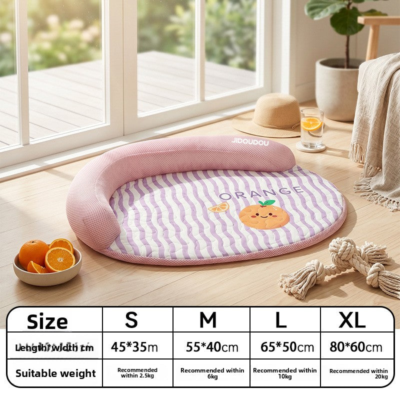 Rattan cooling mat with cute pattern for cats and small dogs, photo 62