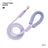 Pastel rope dog leads in pink, light yellow and light purple