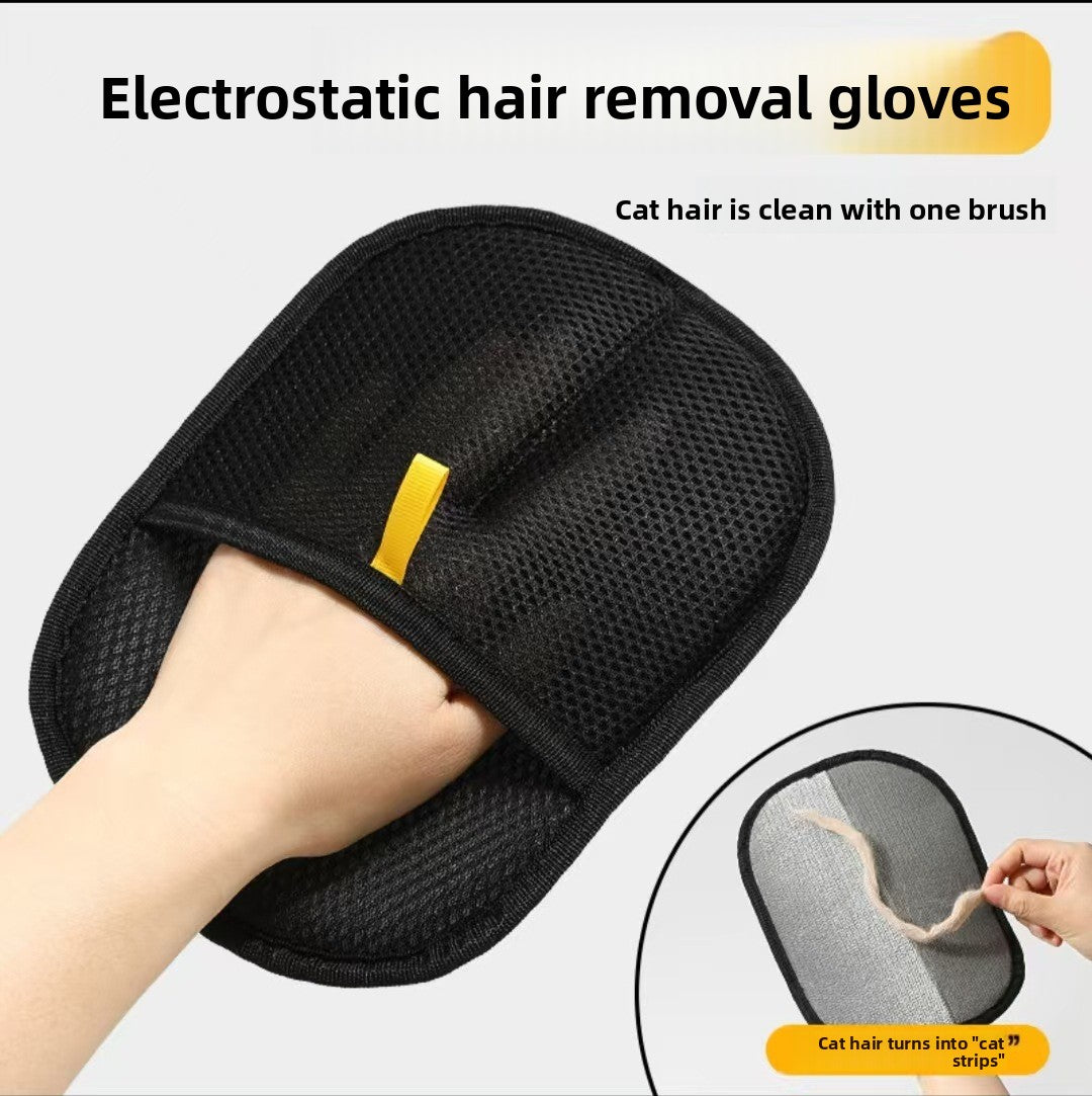 Electrostatic pet hair removal glove for cats, main product photo