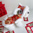 Hooded Tang suit New Year outfit for pets in Floral, front view