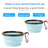 Foldable Silicone Dog Travel Bowl with Clip, Collapsible