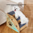 Carpeted pet ramp stairs with non-slip surface for beds, photo 3