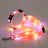USB rechargeable LED dog collar and lead in Black Lead, material detail