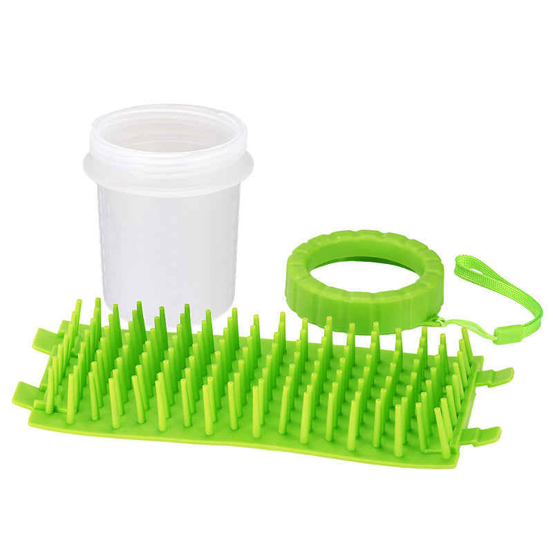 Dog Paw Cleaner Cup with Soft Silicone Bristles, Muddy Paw Washer