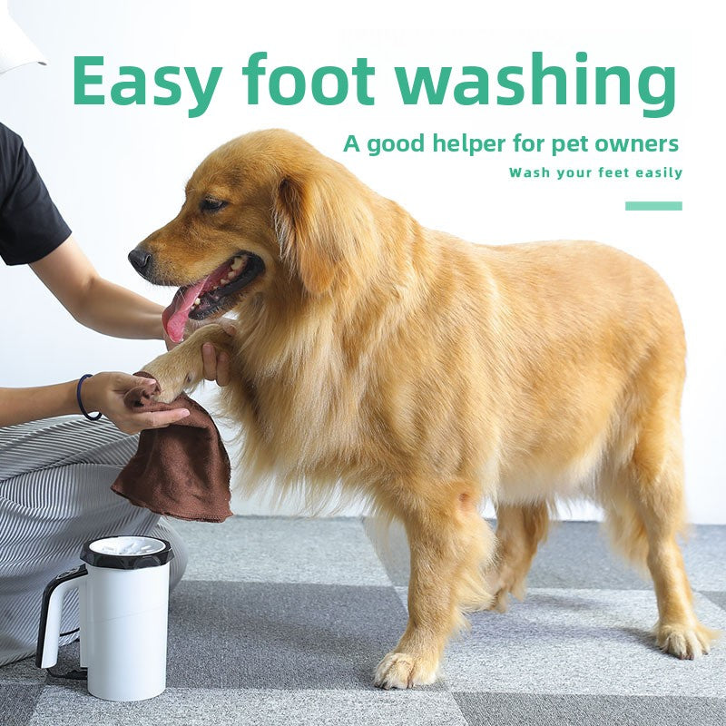 Automatic Dog Paw Washing Cup, Compact ABS Hands-Free Cleaner