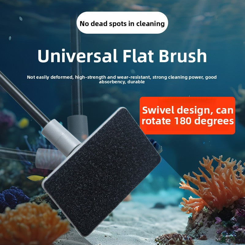 Fish Tank Cleaning Kit with Brush, Algae Scraper and Net