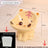Ceramic Elevated Pet Bowl with Anti-Spill Slanted Opening and Double Ears in Cute Designs