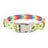 Printed nylon dog collar with colourful pattern, product image 6