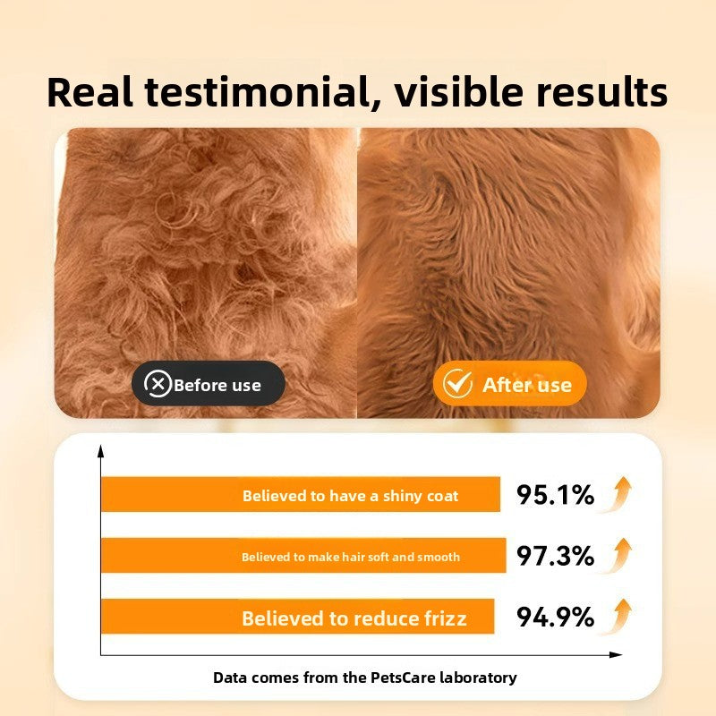 Anti-Static Pet Detangling Spray for Smooth Tangle-Free Coats