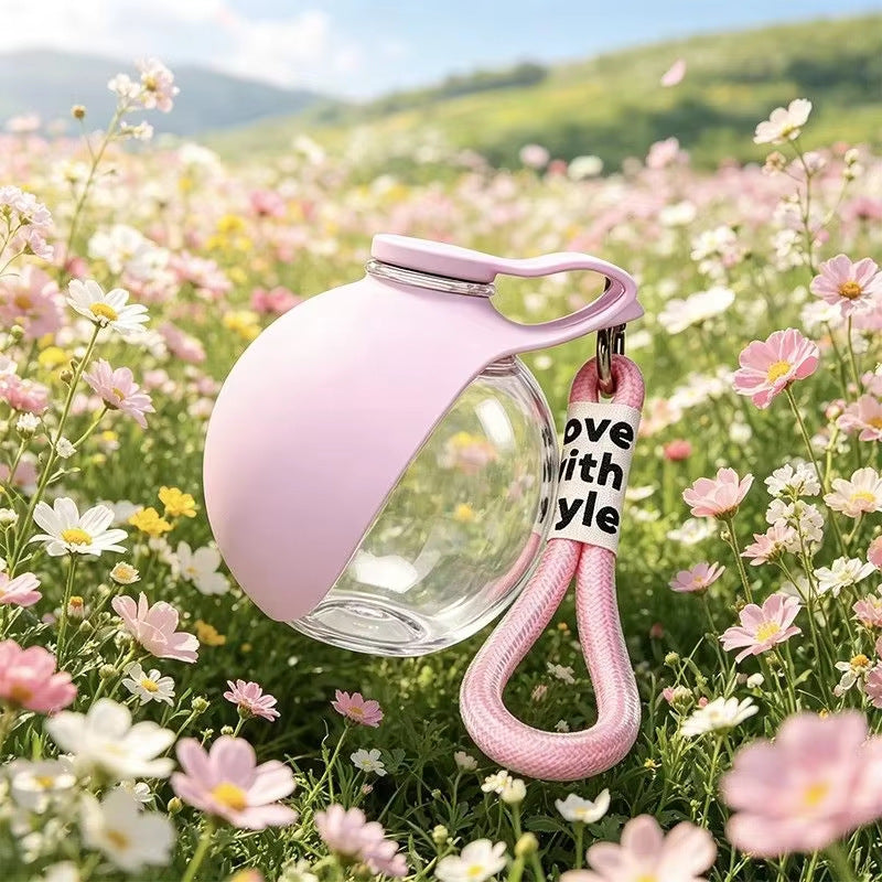 Portable Silicone Pet Water Bottle and Drinking Bowl with Leak-Proof Locking Design