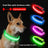 Fibre optic LED dog collar glowing in the dark, product image 1