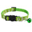 Colourful paw print cat collar with little bell, product image 15