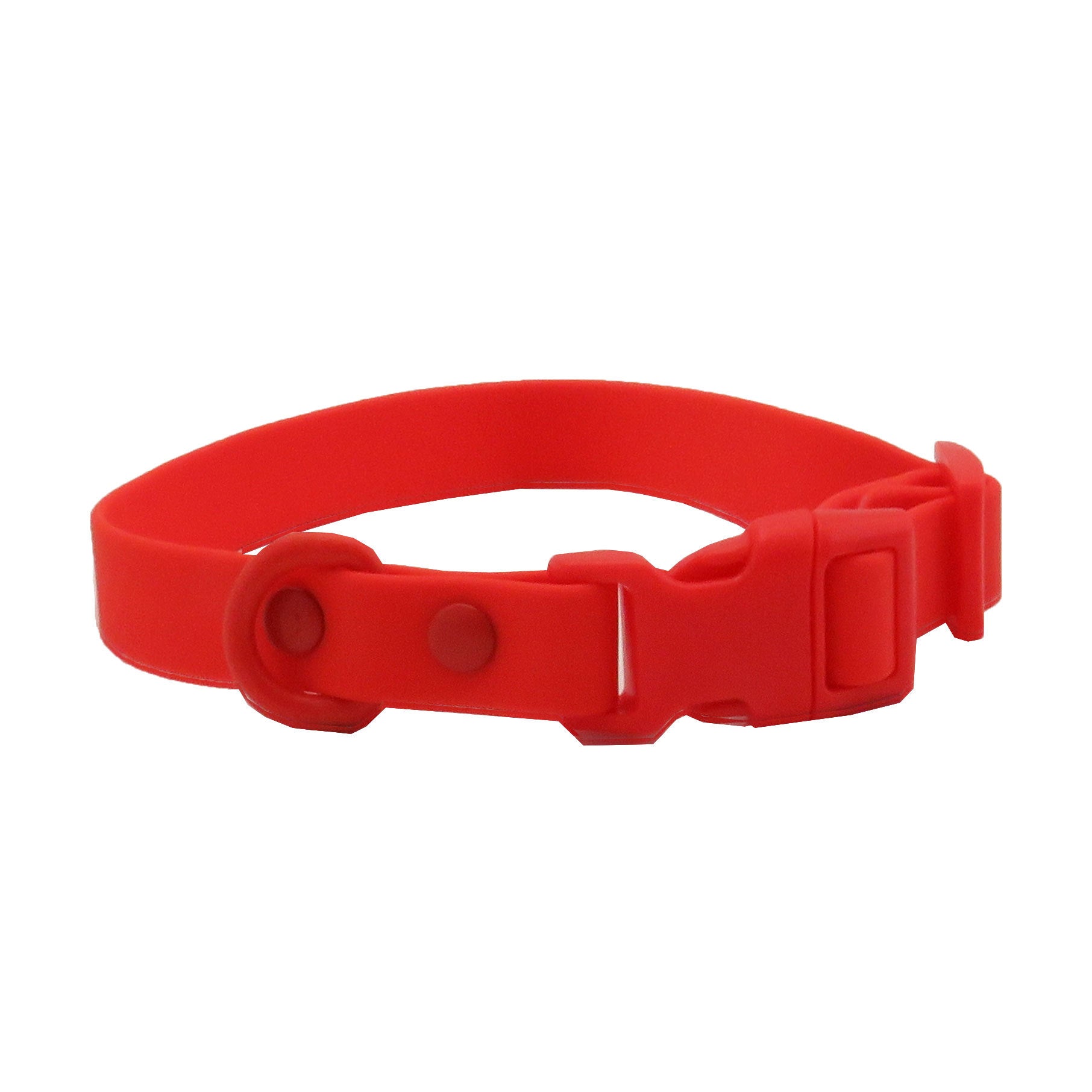 Waterproof wipe-clean PVC dog collar in 12 colour options