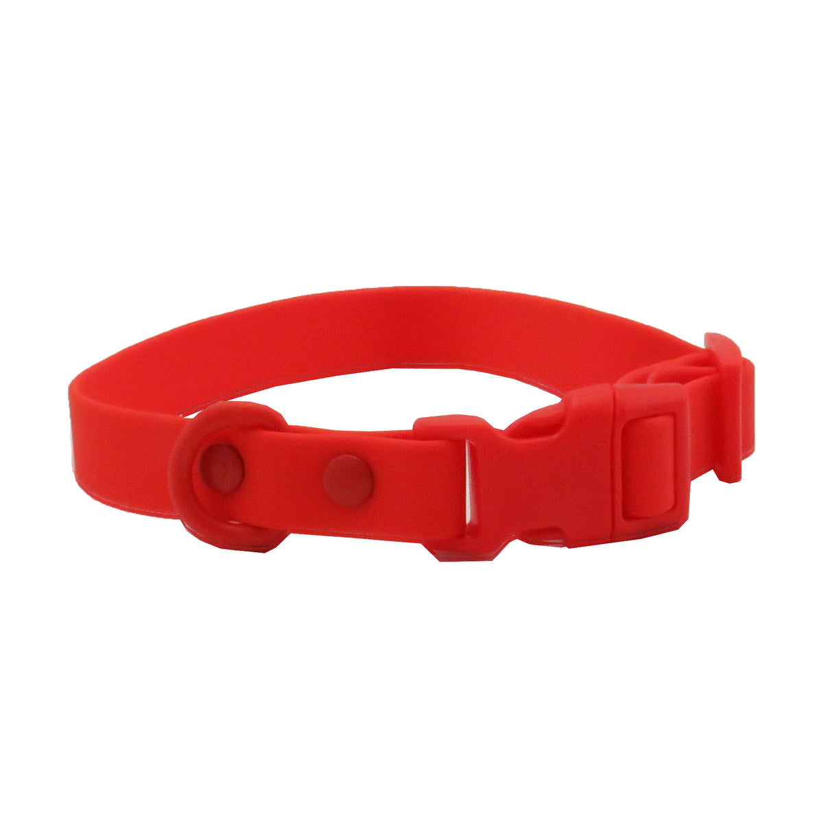 Waterproof wipe-clean PVC dog collar in 12 colour options
