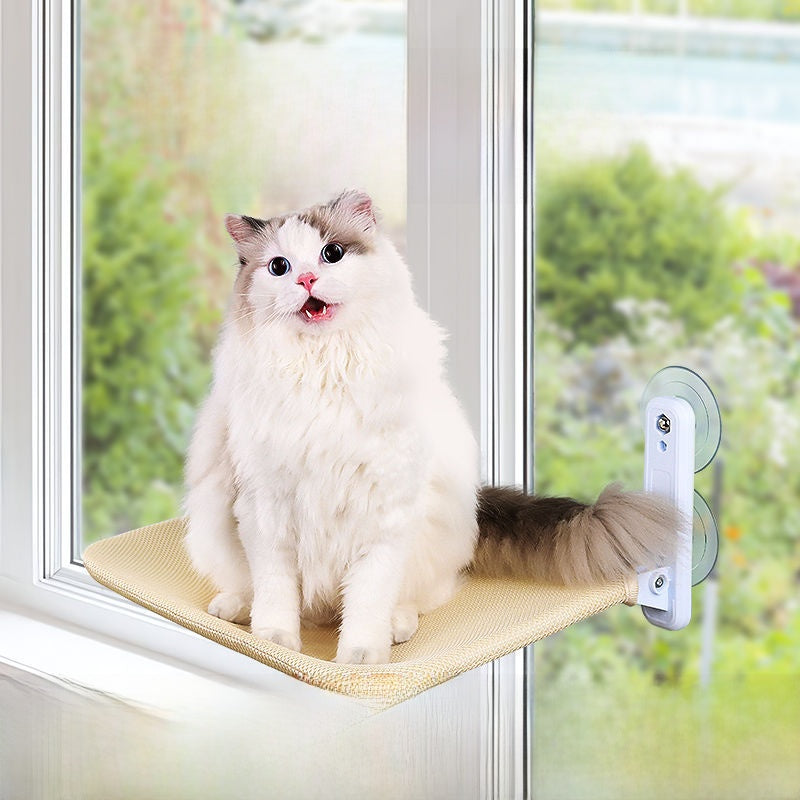 Cat window hammock with suction cups and zip off cover, view 1