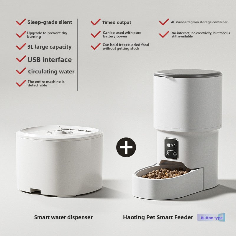 Smart Automatic Pet Feeder with Video Camera, Wi-Fi App Control, 3L Capacity and Timer