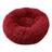 Light grey round deep sleep pet bed with soft plush, photo 73