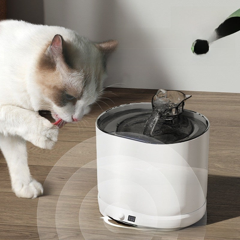 Wireless Automatic Pet Water Fountain with Infrared Sensor and 5000mAh Battery