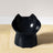 Raised tilted cat bowl with cute ears, product overview photo