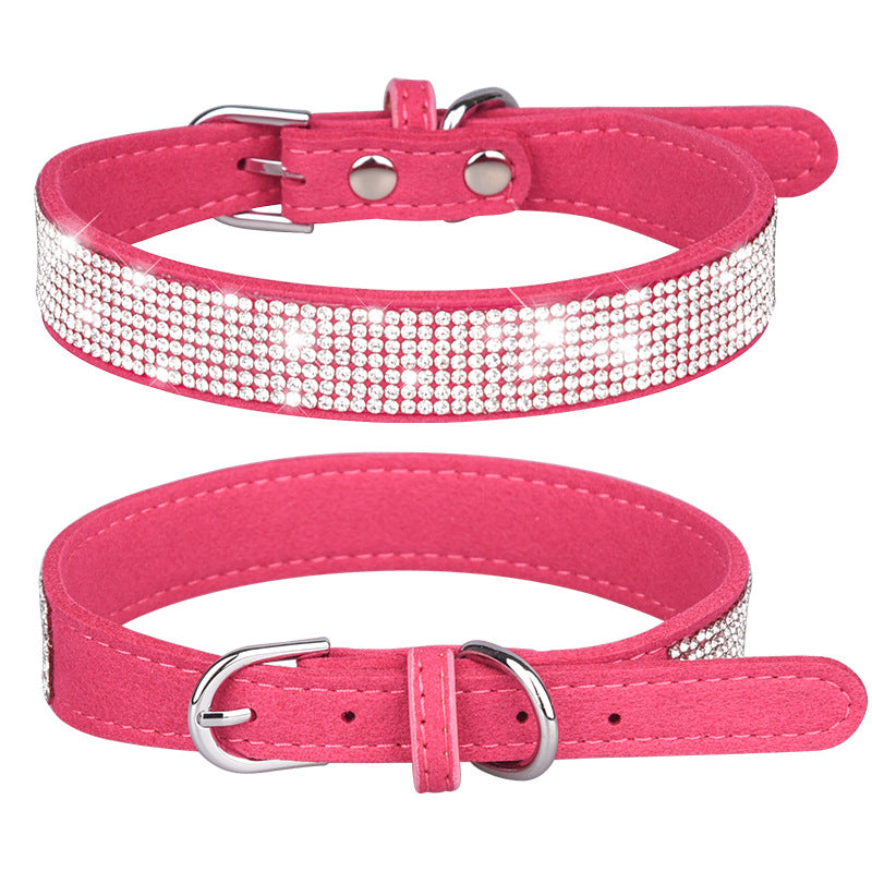Sparkly rhinestone collar for cats and dogs, available from Pet Royale UK